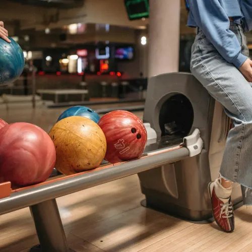 Bowling at the festival
